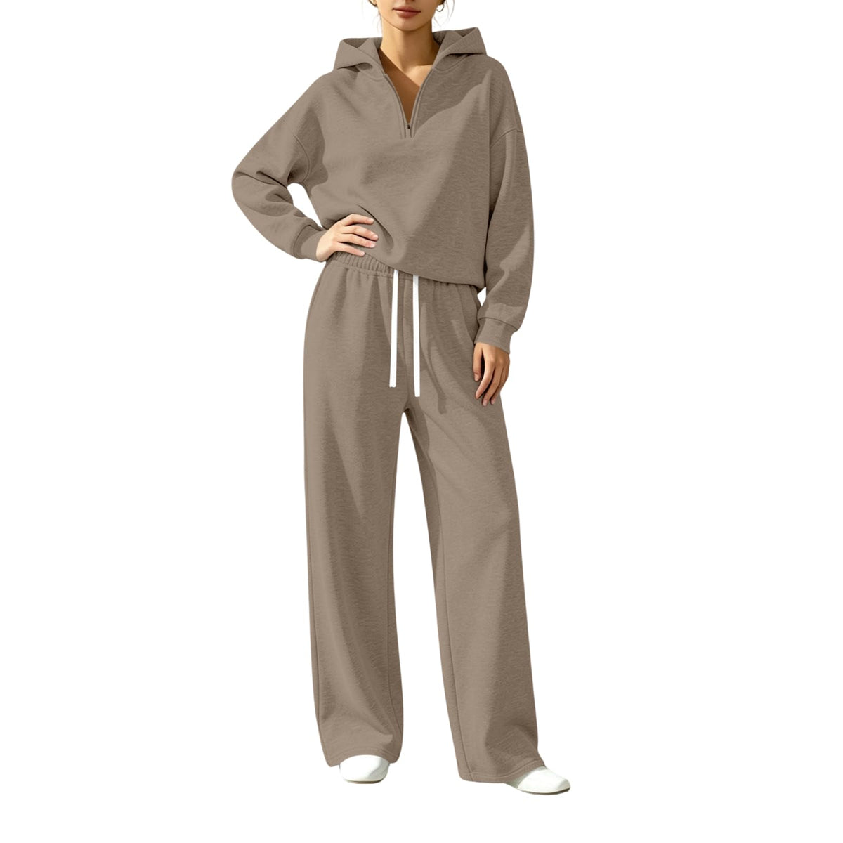 Matching Sweat Set Women Lounge Set 2 Piece Winter Tall
