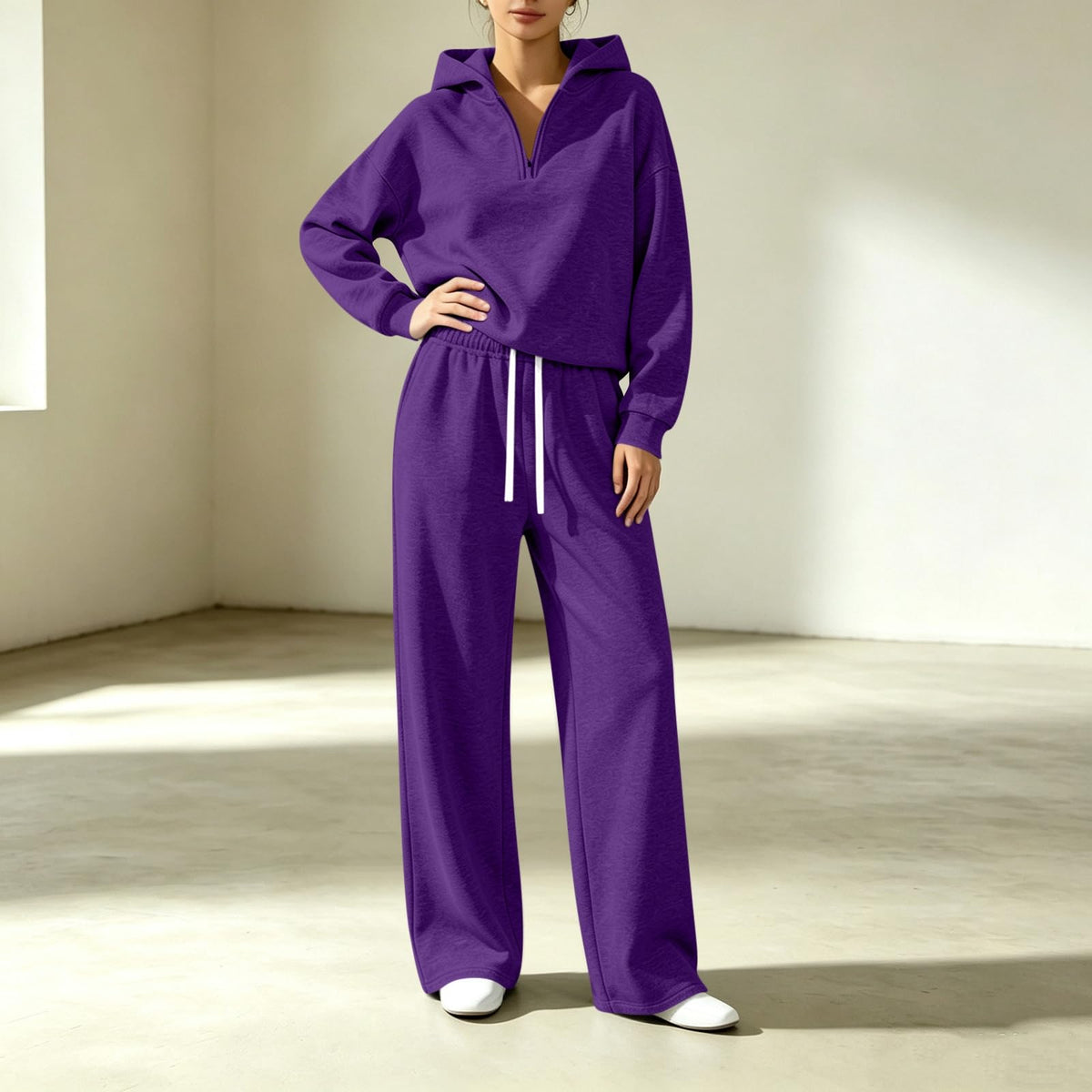 Matching Sweat Set Women Lounge Set 2 Piece Winter Tall