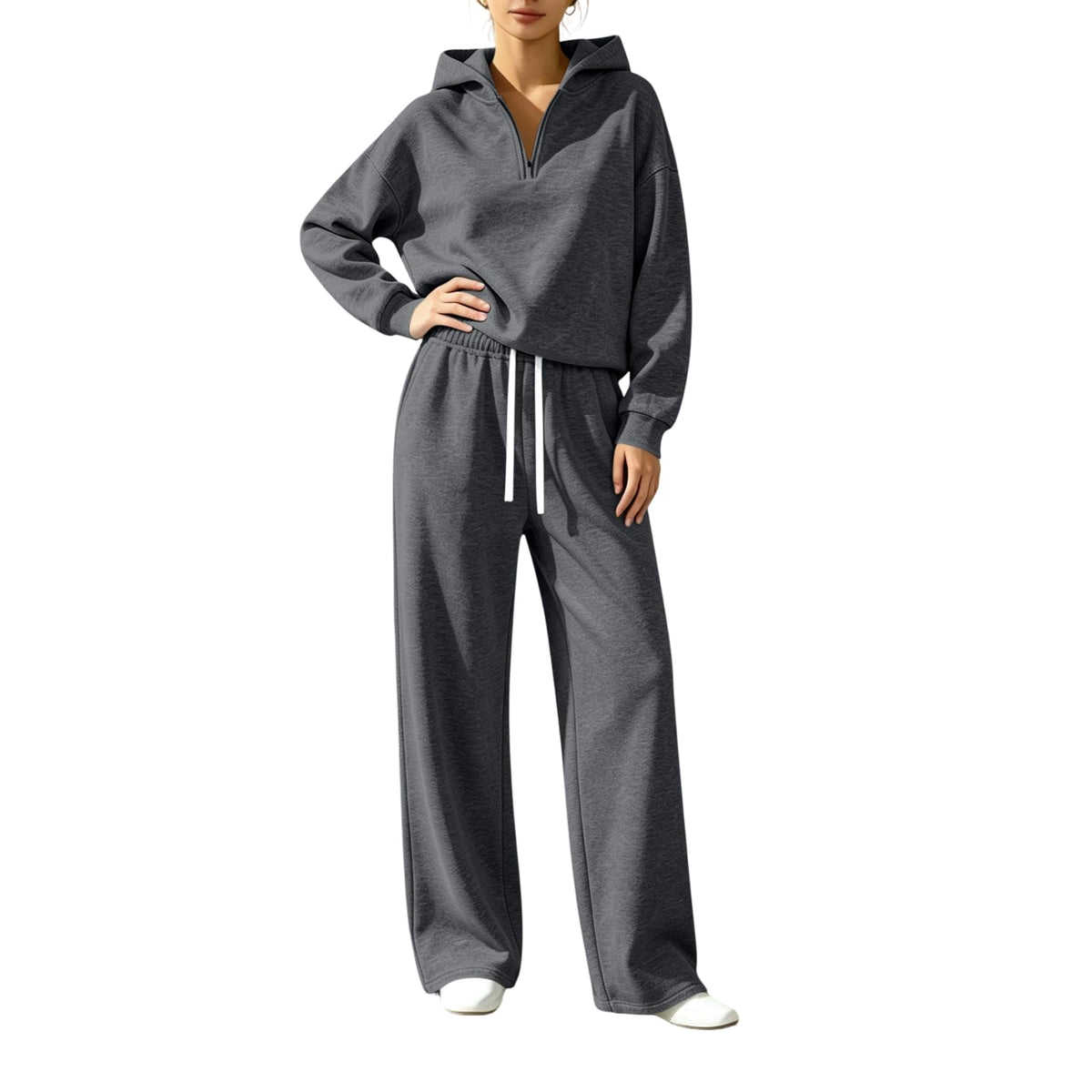 Matching Sweat Set Women Lounge Set 2 Piece Winter Tall