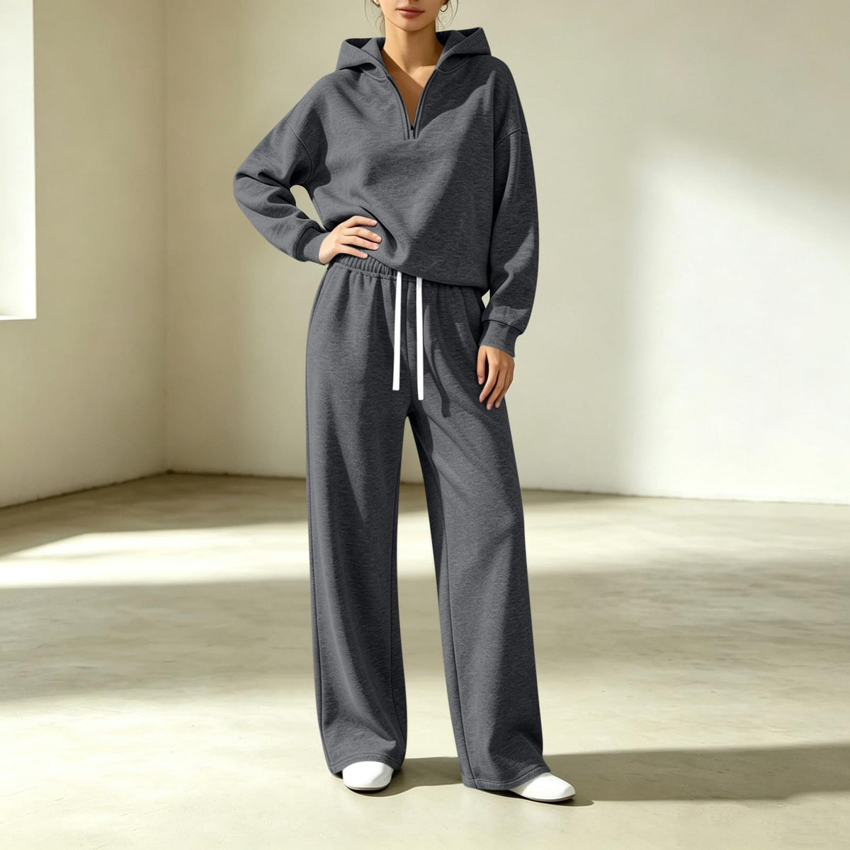 Matching Sweat Set Women Lounge Set 2 Piece Winter Tall