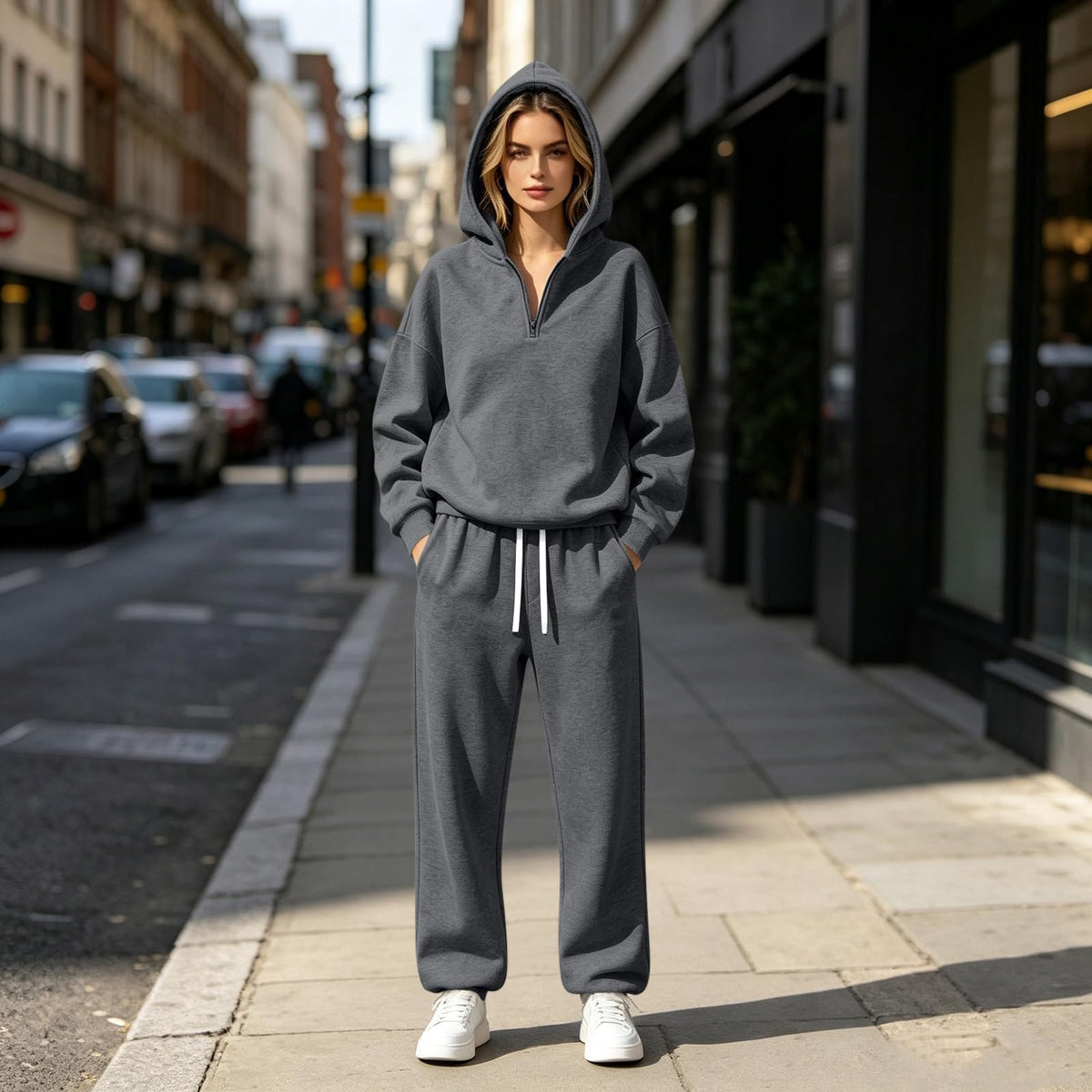Matching Sweat Set Women Lounge Set 2 Piece Winter Tall
