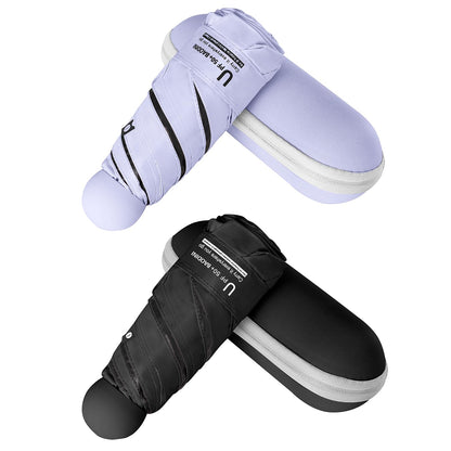 BAODINI Mini Travel Umbrella with UV Sun Protection, Compact Pocket-Size