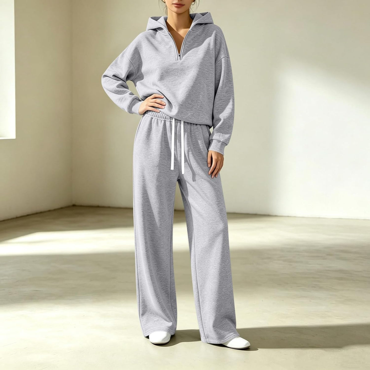 Matching Sweat Set Women Lounge Set 2 Piece Winter Tall