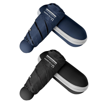 BAODINI Mini Travel Umbrella with UV Sun Protection, Compact Pocket-Size